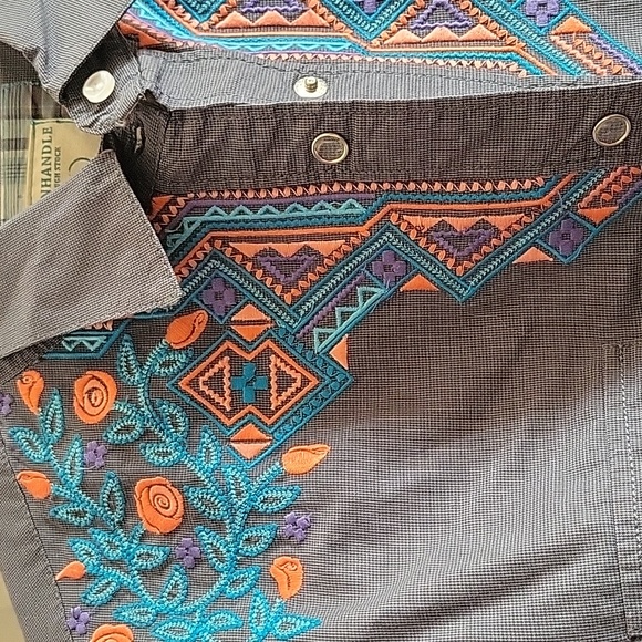 Panhandle embroidered western snap shirt - Picture 5 of 9